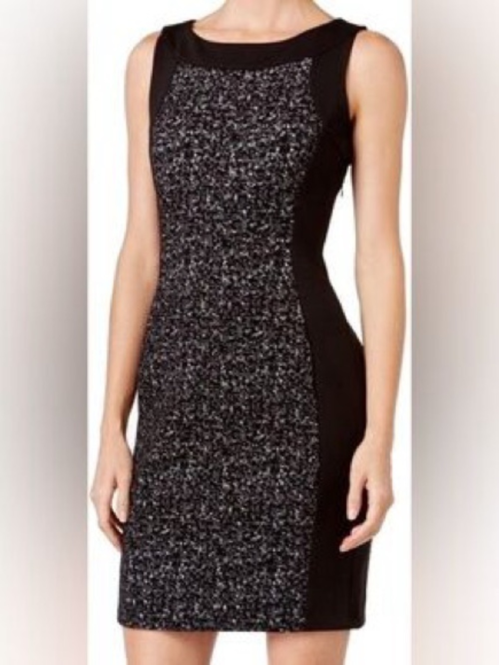 Apt. 9 black with white speckles knit dress in XS #knit #speckles